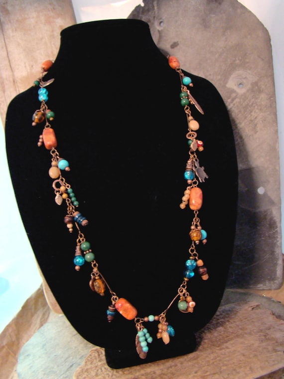 UNIQUE Original Handmade Charms Necklace Southwest Style