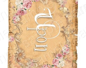 Instant Download - Once Upon A Time - Shabby Banner - Printable - Digital - High Quality Images