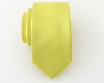 Skinny Tie Yellow Skinny Necktie