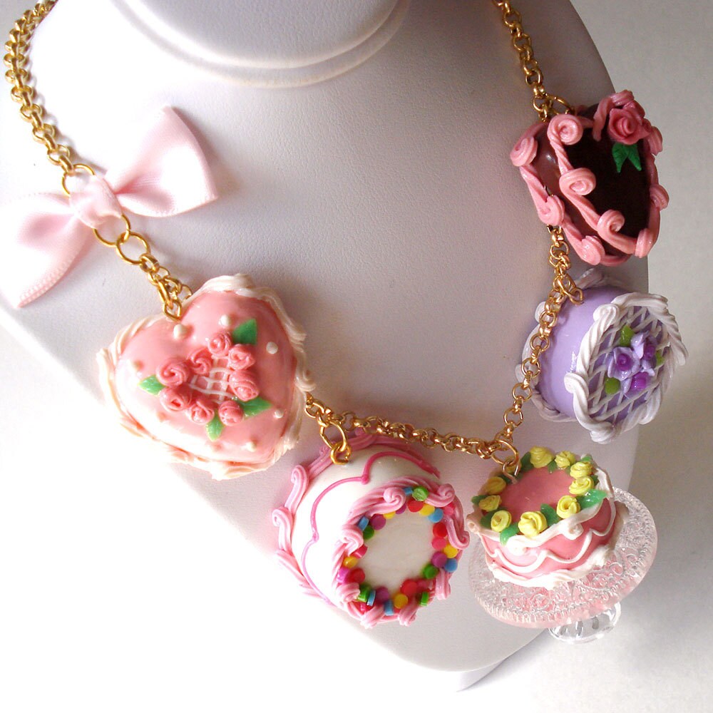 Cake Necklace Cake Statement Necklace Marie Antoinette