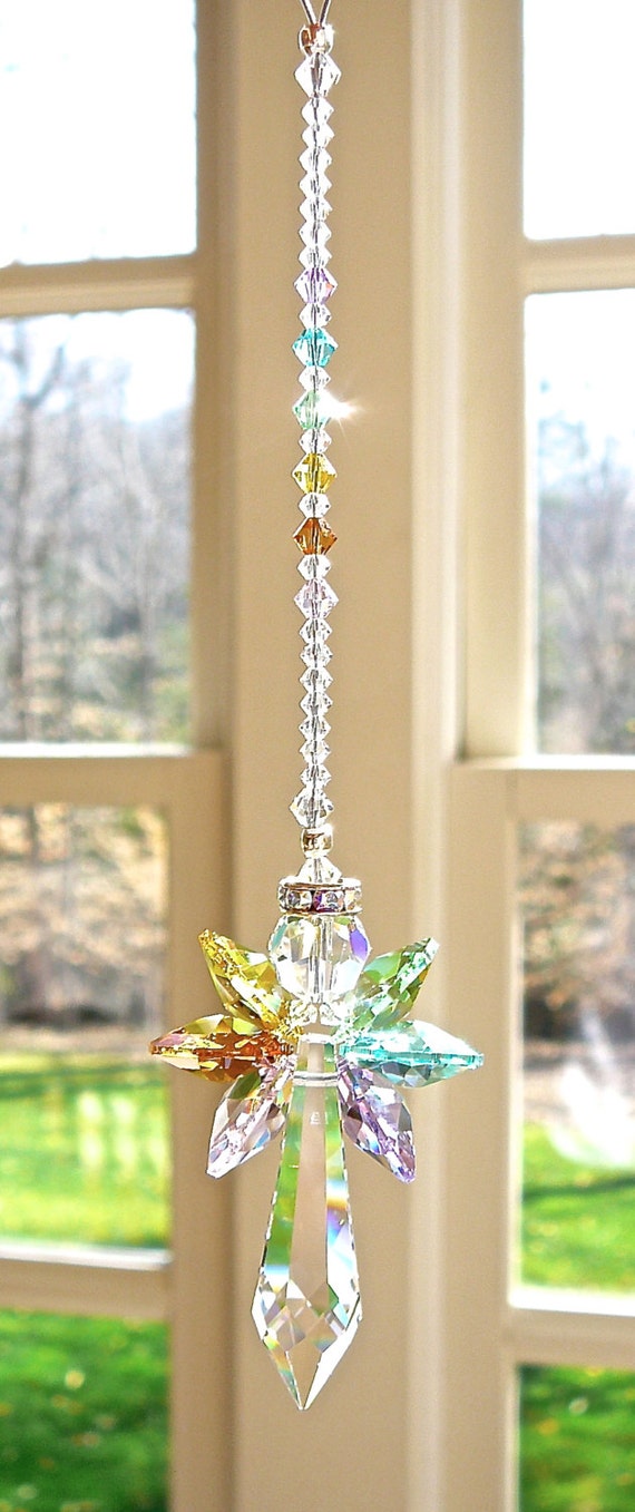 Swarovski Crystal Angel Suncatcher with by