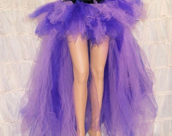 Purple Lavender High Low Trashy Formal Bustle TuTu Adult All Sizes MTCoffinz