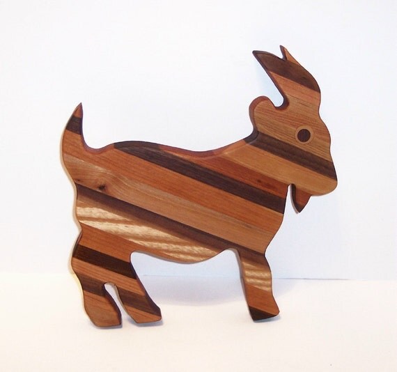 GOAT Cutting Board or Cheese Board Handcrafted from Mixed
