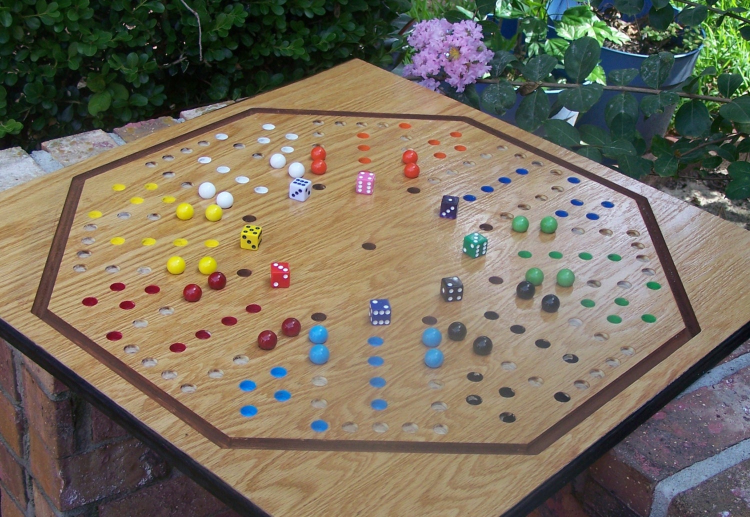 8 player Aggravation board game by WoodDesigner on Etsy
