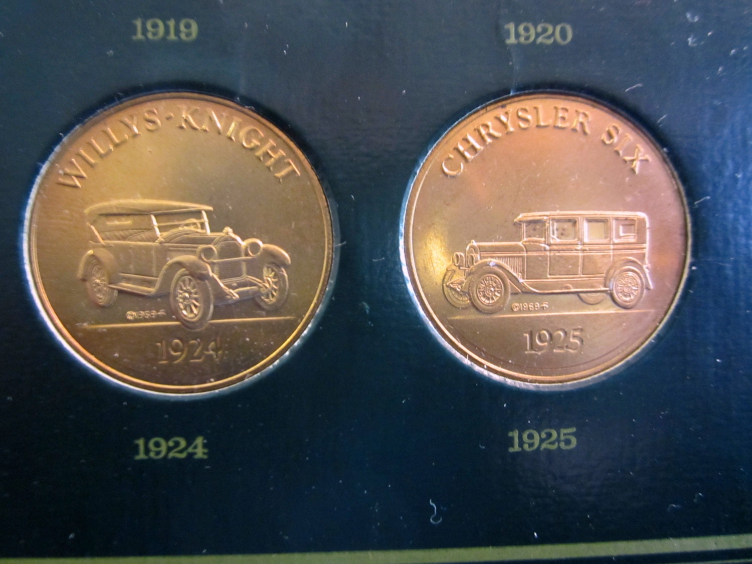 Antique Car Coins Sunoco Collectible 1969 Franklin Mint Series