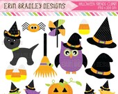 50% OFF SALE Halloween Friends Clipart Clip Art Personal & Commercial Use Instant Download Il_170x135