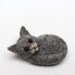 Cute Gray Cat Brooch 2 3/4" , needle felted miniature, cat pin, gray, white, cildren jewelry