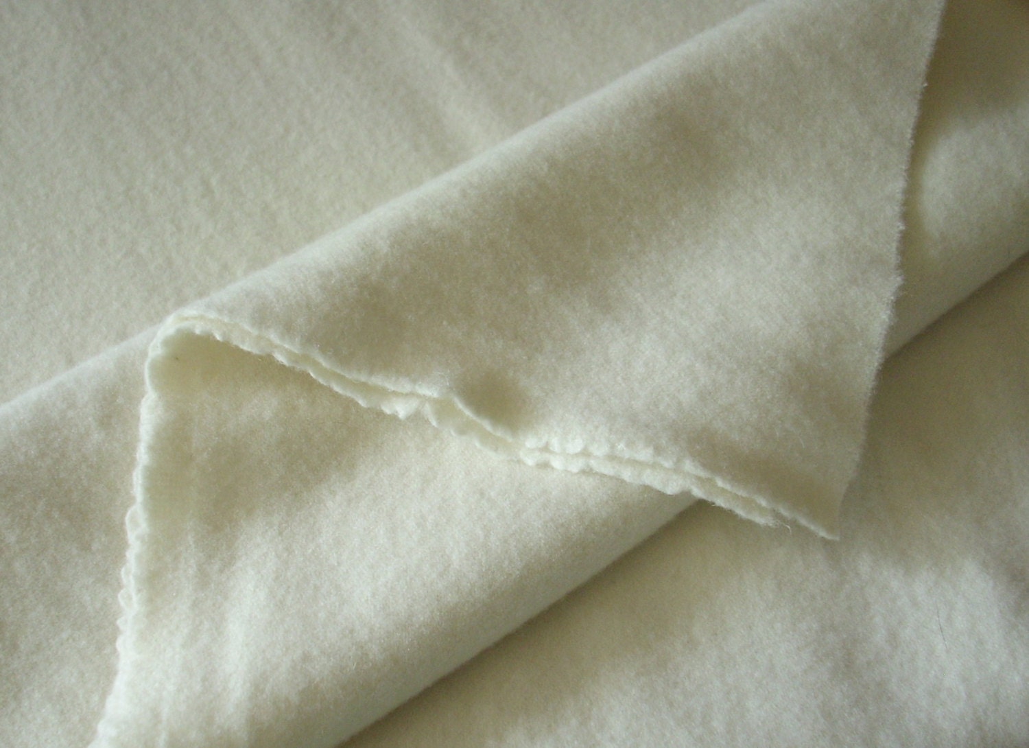 Natural Wool Fabric One Quarter Yard of Felted Wool Flannel