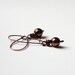 Chocolate Brown Drop Earrings, Brown Glass Pearl Earrings, Coffee Brown Casual Earrings Under 25 Dollars