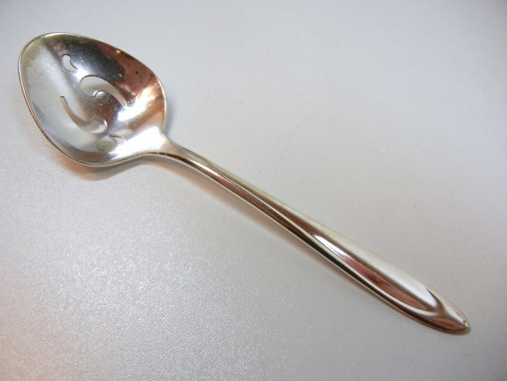 Slotted Spoon / serving spoon / Silverplate / Jelly Spoon