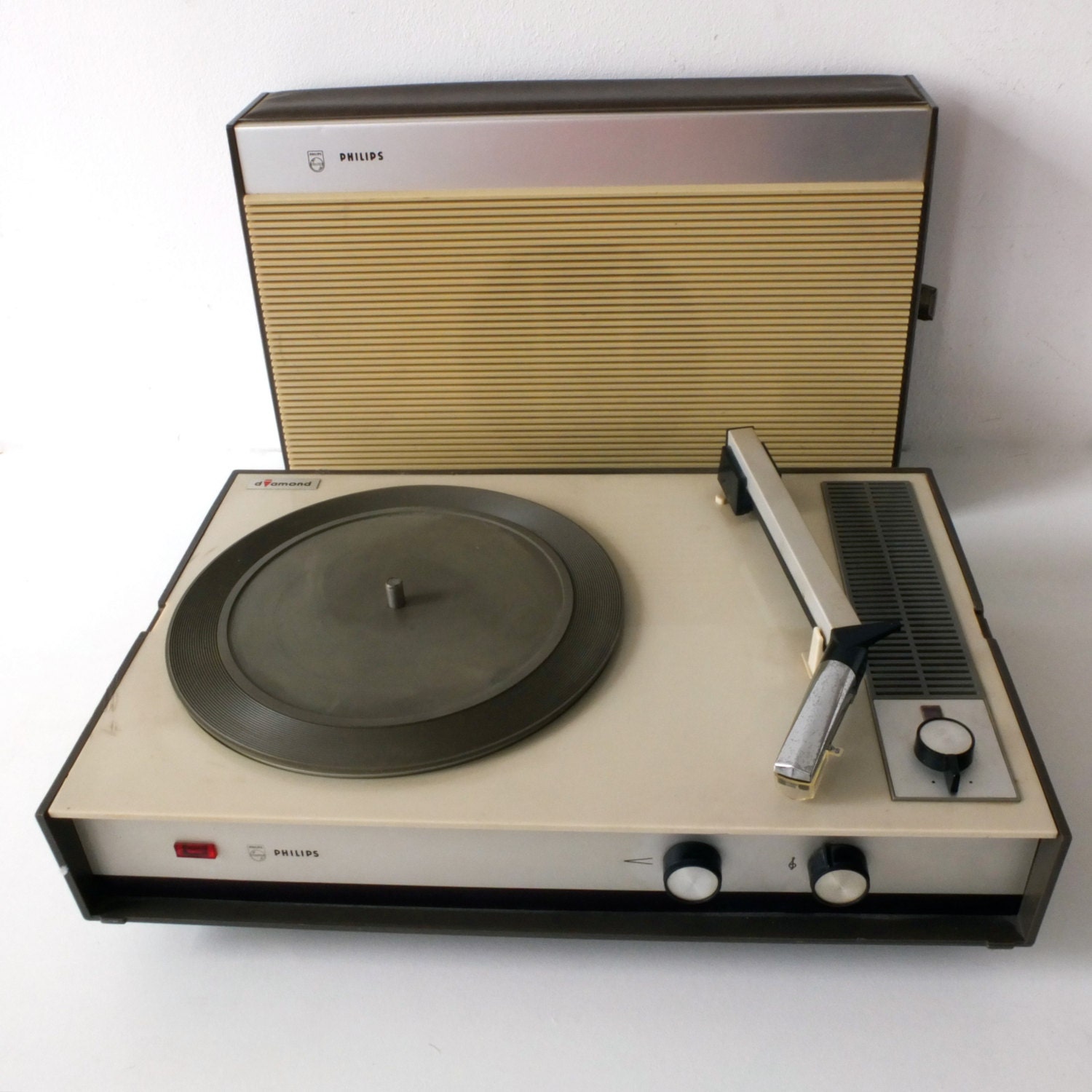 Philips portable record player Diamond 22GF332 by pukpuk on Etsy