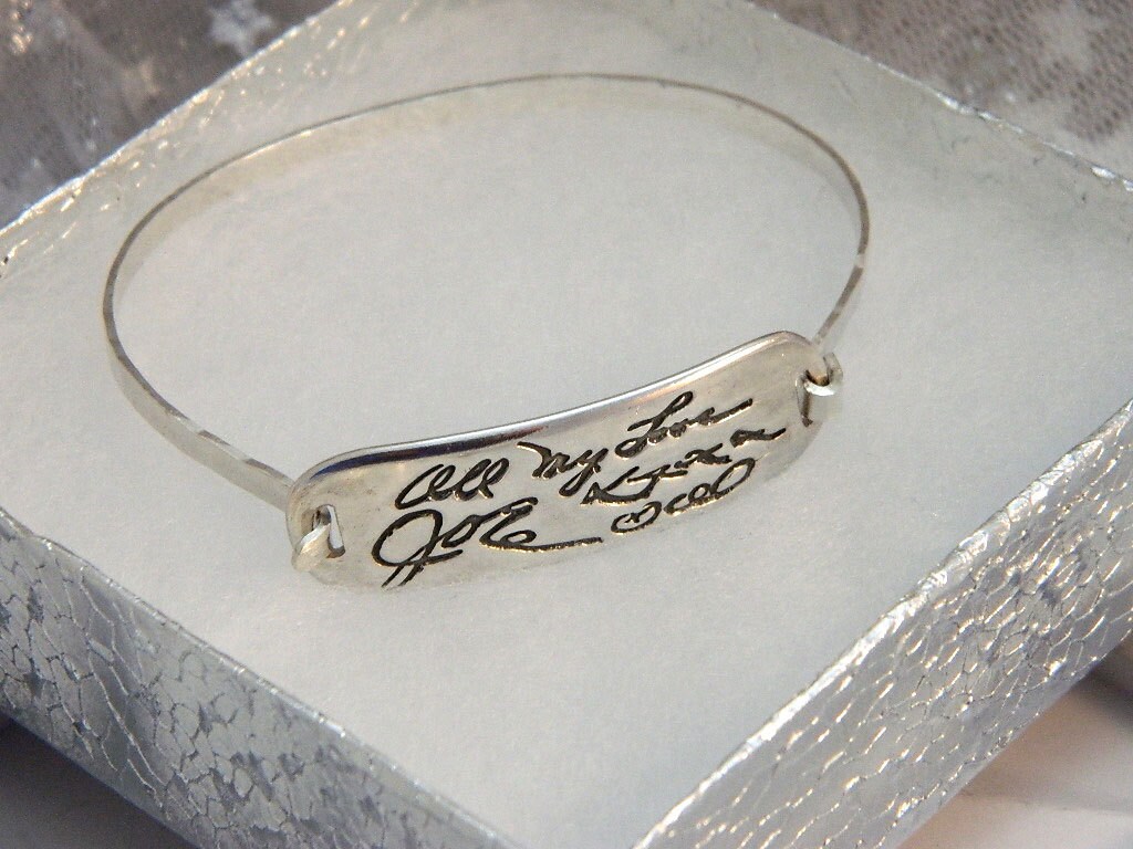 Jewelry engraved with loved ones handwriting Clearance