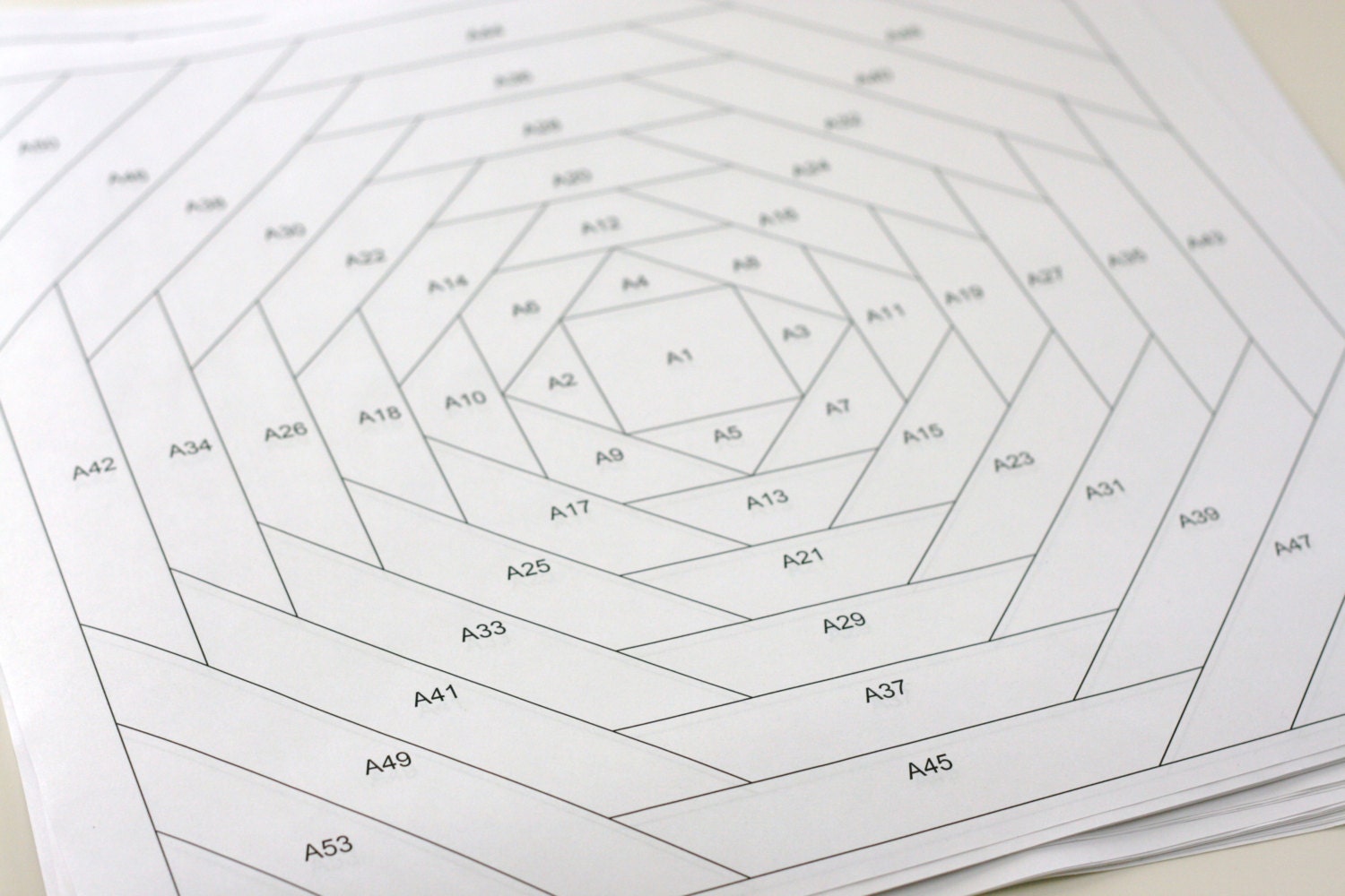 Pineapple Block Paper Piecing Patterns