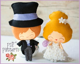 The groom and the bride (PDF Pattern)