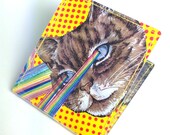Lasercats! Vinyl Billfold Wallet - Goldenrod