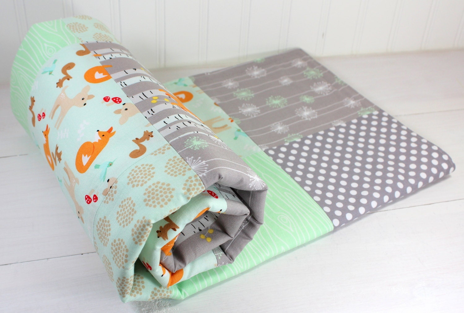 Baby Blanket Gender Neutral Baby Blanket Unisex Woodland