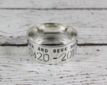 Gold duck band wedding ring