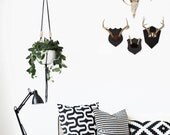 MORE COLORS || Large Hanging Planter without Pot | Modern Macrame Planter | Natural Wood Bead Plant Hanger | Minimalist Home Decor