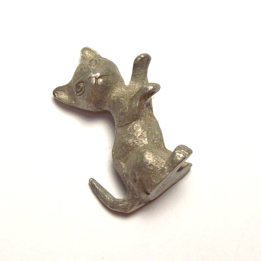 spoontiques pewter cat