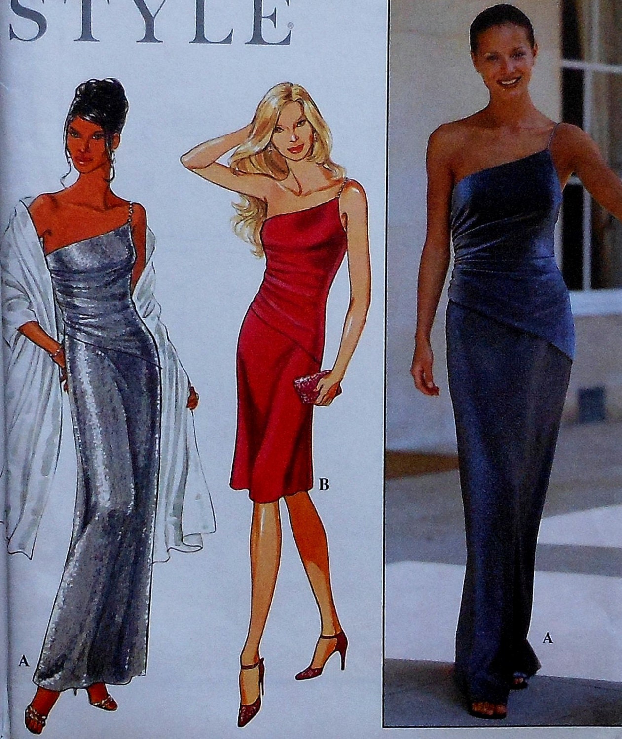Gown and Dress Sewing Pattern UNCUT Simplicity by latenightcoffee