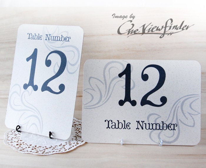 Wedding table number holders - 5" x 7" card holder - set of 10
