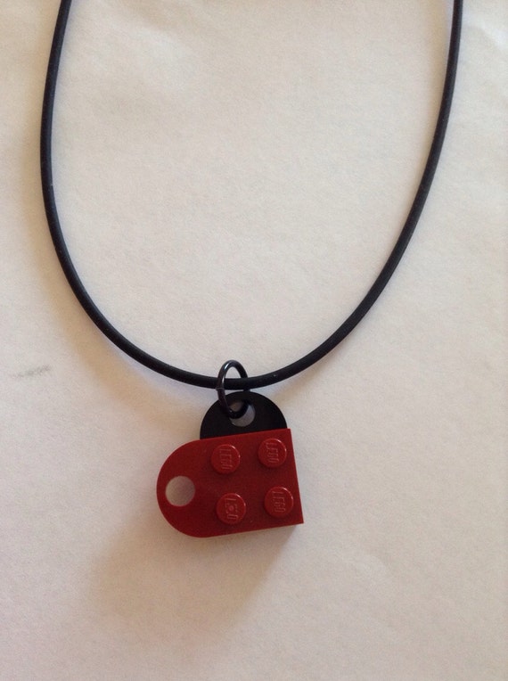 Lego heart necklace perfect for your valentine