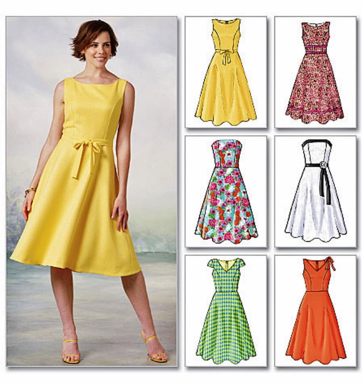 Strapless Sundress Pattern Sleeveless Dress Pattern Easy