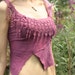 RESERVED Gypsy tattered Heather fairy silk top