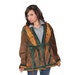 70s Suede Coat Jacket Hippie Boho Southwestern Indian Brown Leather Medium M Vintage 1960s Aztec Womens Winter Fashion