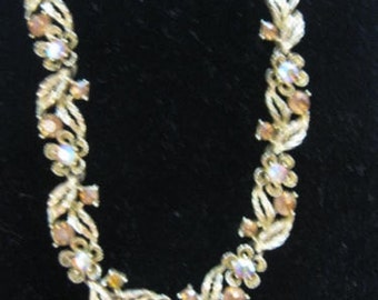 Vintage signed LISNER Rhinestone Necklace