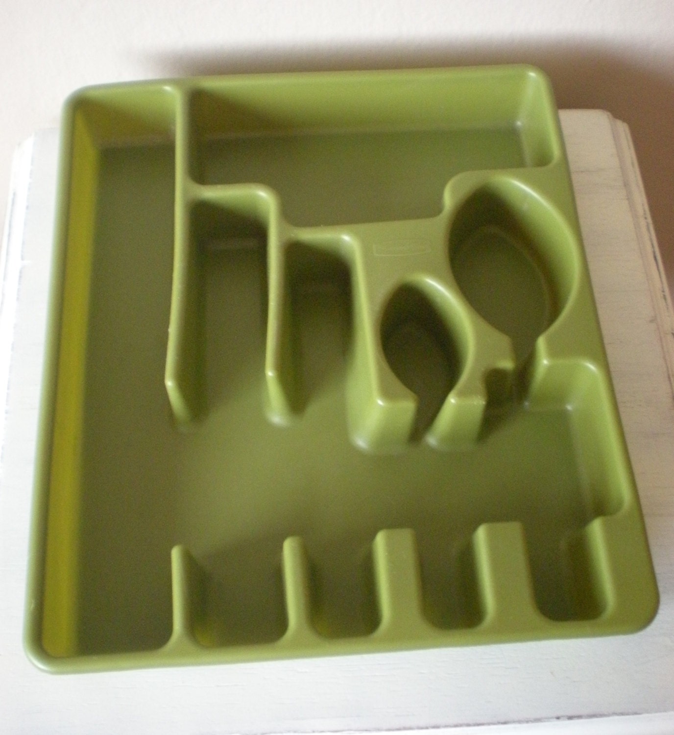 Vintage Rubbermaid Utensil Holder Tray Flatware Silverware