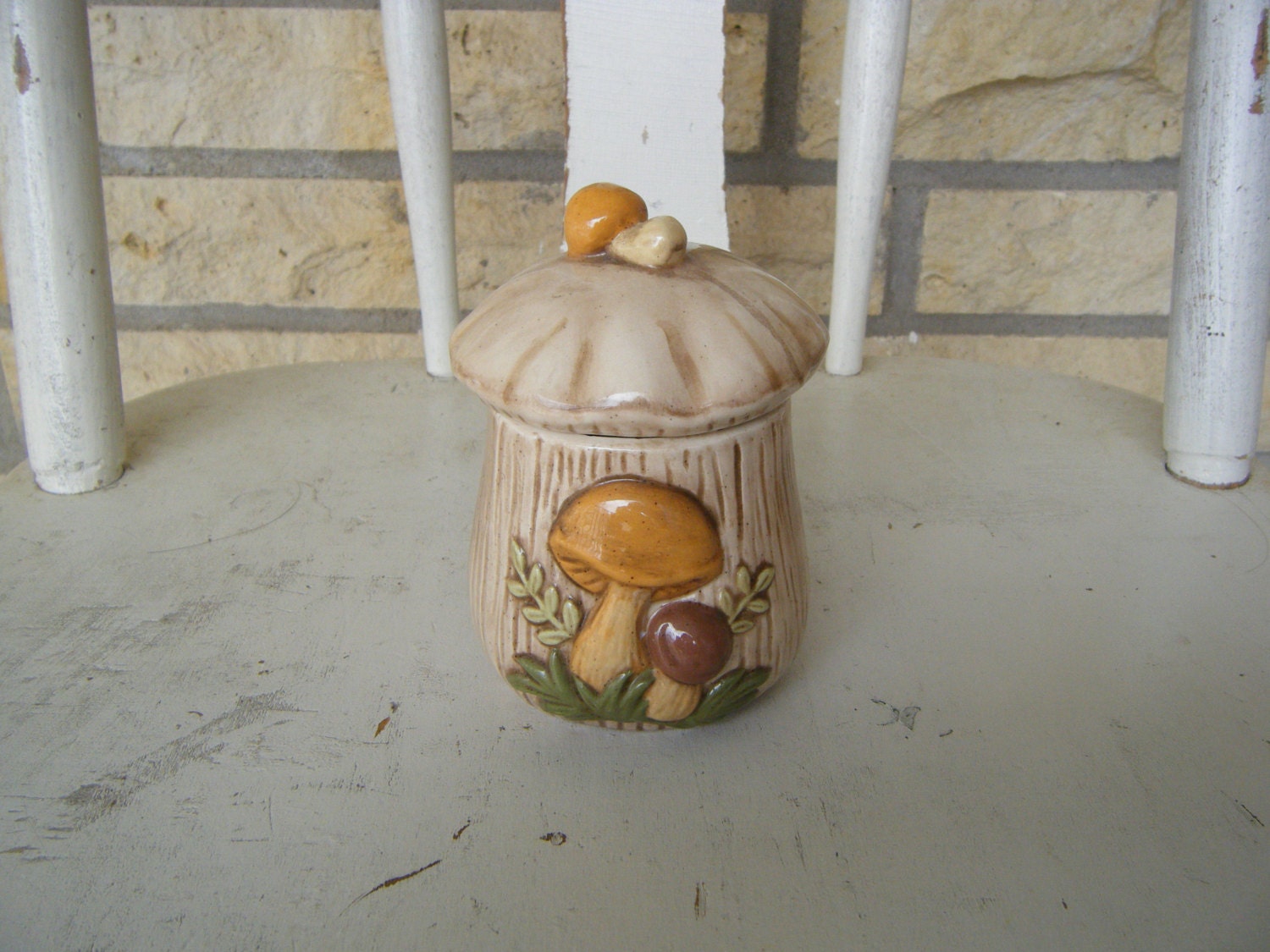 Tiny Vintage Mushroom Canister Haute Juice   Il Fullxfull.573438242 Fkd5 