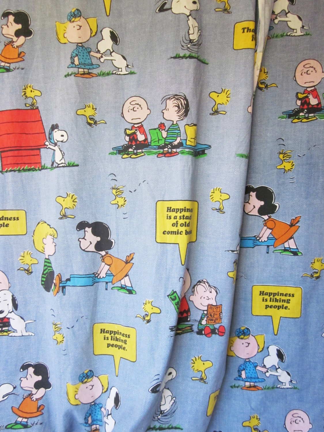 Peanuts Gang Twin Sheet Set Snoopy Charlie Brown