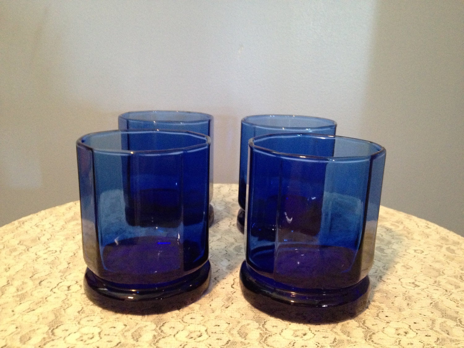 Collectible Deep Cobalt Blue Glassware Glasses By Touchofclass123   Il Fullxfull.602231738 1n7t 