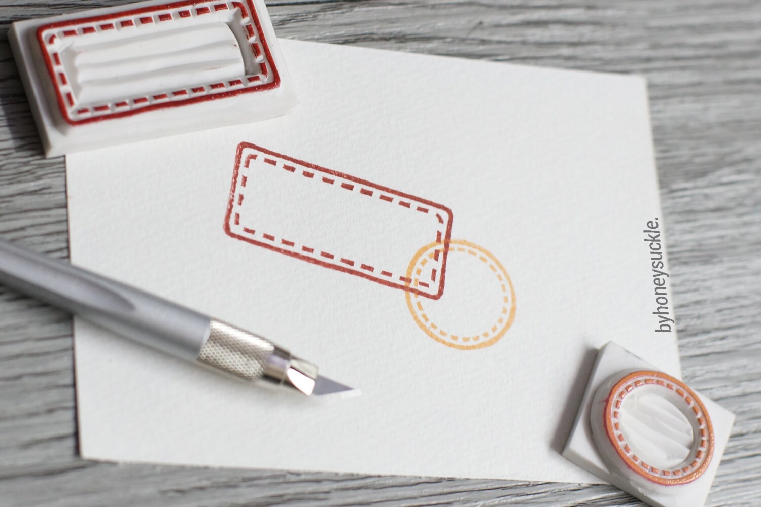 mail stamps, customized name tag stamp, round circle rubber stamp