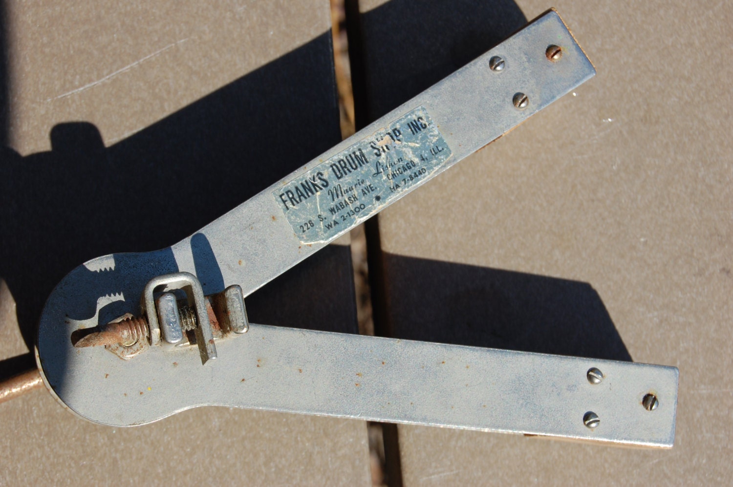 Vintage percussion ratchet from Frank's Drum Shop by hazelhome