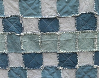 Popular items for blue jean quilt on Etsy