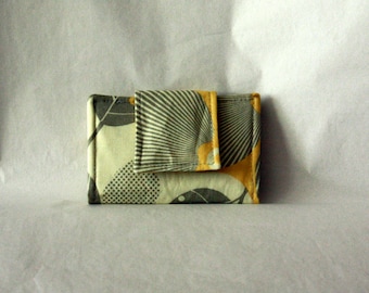 Small Wallet / Card Wallet - Amy Butler Optic Blossom - Business Card Holder / Mini Wallet
