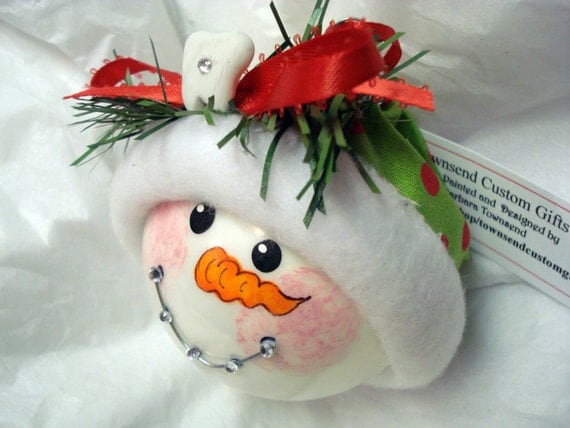 Orthodontist Braces Snowman Christmas by TownsendCustomGifts