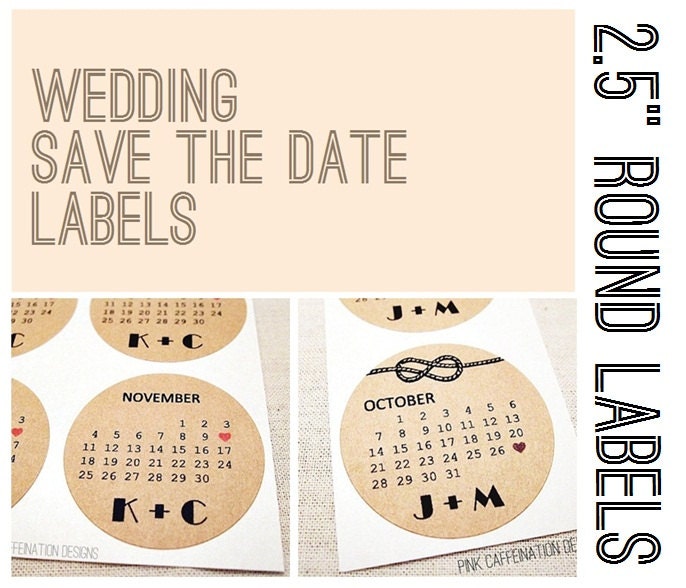 Custom Save the Date Stickers, Wedding Labels