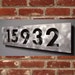 Custom Modern Floating House Numbers in Aluminum