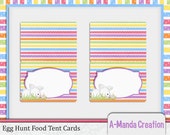 Easter Egg Hunt Printable Folded Food Tent Label Cards Il_170x135