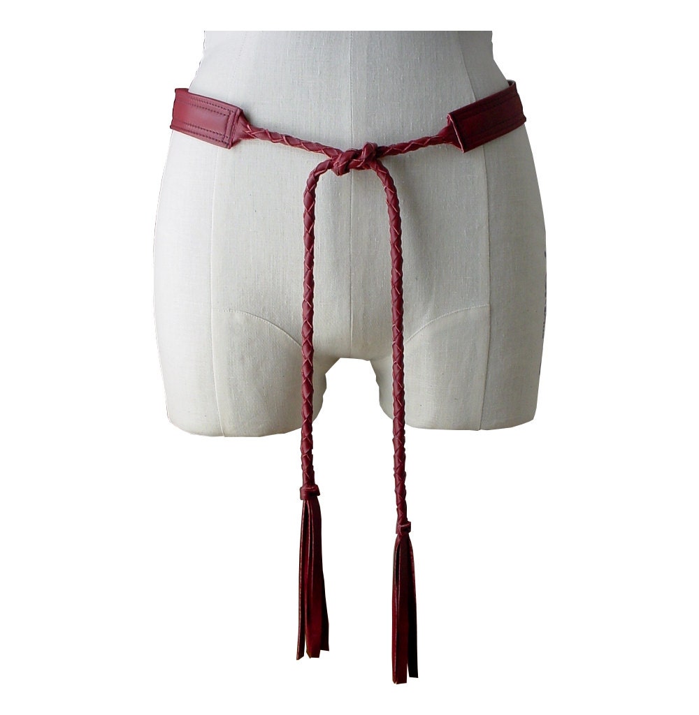 braided tie belt