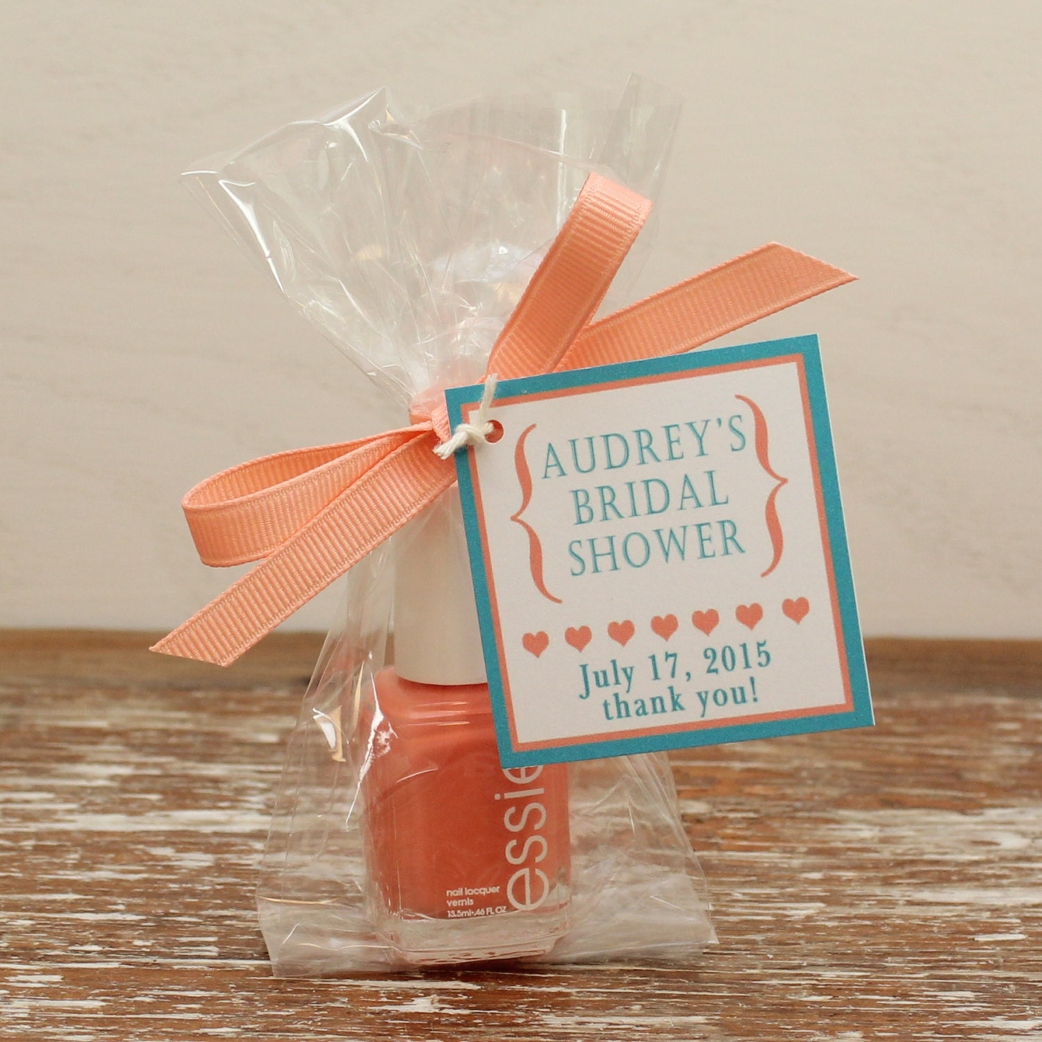 24 Mini Cellophane Favor Bags Audrey Tag Design by thefavorbox