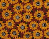 Sunflower Table Runner Reversible Tapered 11 x 40