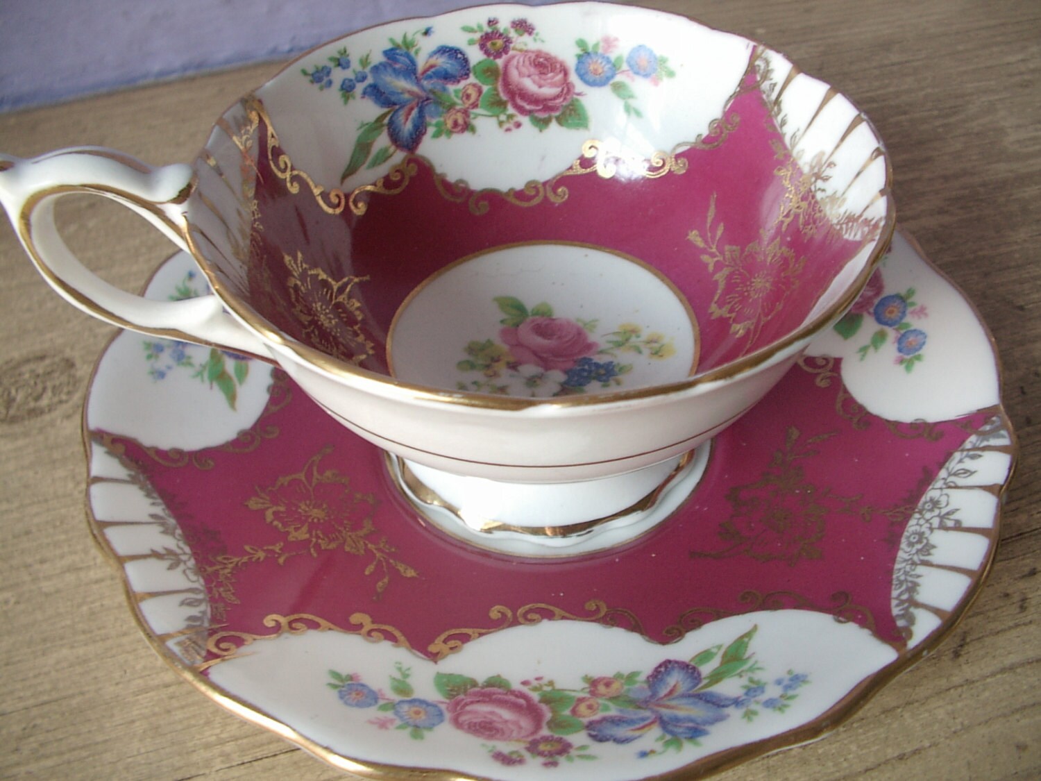 Antique Royal Stafford bone china tea cup and by ShoponSherman