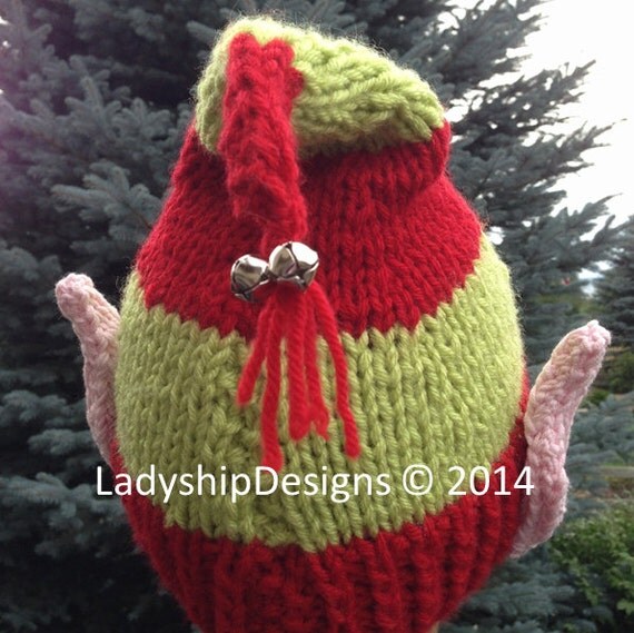 PDF KNITTING PATTERN hat knitting pattern Elf Ears Jingle