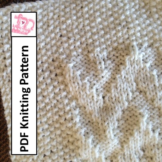 Baby Blanket Knitting Pattern PDF Knitting Pattern Chevron