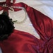 Roaring Twenties, 1920 Dress, Red Evening Gown, 1920s - 1930s style