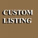 This is a CUSTOM LISTING for Leslie Young